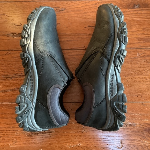 Merrell Men’s Moab Adventure Moc Shoes Black Slip-on Vibram Outsoles Size 8 main image 4